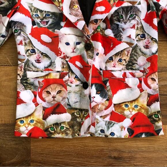 Funnycokid Kids’ Christmas Cat Suit Christmas Party Approx. Size 6 - Picture 8 of 14